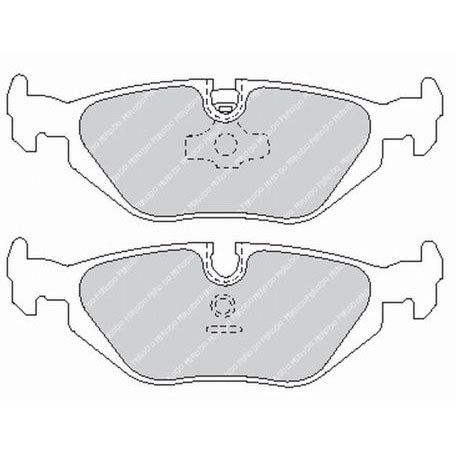 FCP850W, FERODO FCP850W Rear Brake Pads DS1.11 for BMW 3 Series (E36) / 5 Series (E39) / Z3 (E36) في الإمارات العربية المتحدة, دبي. Condition - new. Price ⁦1,180 AED⁩. Photo, seller contacts | AUTO.AE