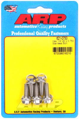 621-0750, ARP 621-0750 SAE Bolt Kit 1/4-20 x 0.750 hex SS bolts в ОАЭ, Дубай. Состояние - новое. Цена 180 AED. Фото, контакты продавца | AUTO.AE