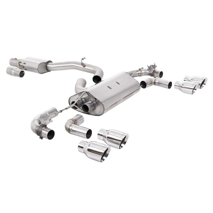 SSXVW656, MILLTEK SSXVW656 Cat-Back Exhaust, 3.15" (Polished GT-100 Tips) for VW Golf R (MK7.5) in UAE, Dubai. Condition - new. Price 12,350 AED. Photo, seller contacts | AUTO.AE