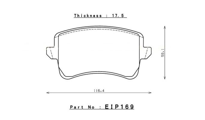 EIP169MA45B, ENDLESS EIP169MA45B Rear brake pads AUDI A4/S4(B8)/S5 (C5)/RS5 (8T) в ОАЭ, Дубай. Состояние - новое. Цена 2 070 AED. Фото, контакты продавца | AUTO.AE
