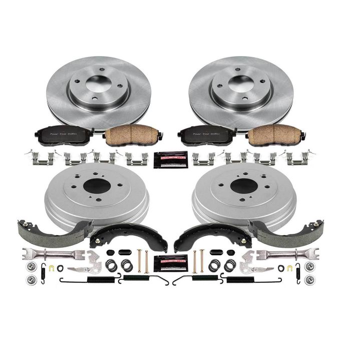 PWR-KOE15252DK, PowerStop Autospecialty Stock Replacement Disc and Drum Brake Kits for 2007-2012 VERSA, SENTRA, 2009-2014 CUBE - KOE15252DK в ОАЭ, Дубай. Состояние - новое. Цена ⁦1 340 AED⁩. Фото, контакты продавца | AUTO.AE