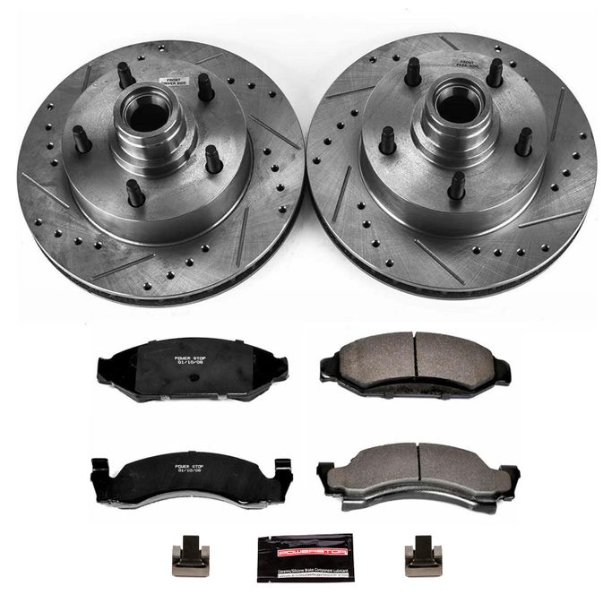 PWR-K1766, PowerStop Z23 Evolution Sport Brake Upgrade Kits for 1987-1993 E-150 ECONOLINE, F-150, 1990-1993 E-150 ECONOLINE CLUB WAGON - K1766 في الإمارات العربية المتحدة, دبي. Condition - new. Price ⁦1,700 AED⁩. Photo, seller contacts | AUTO.AE
