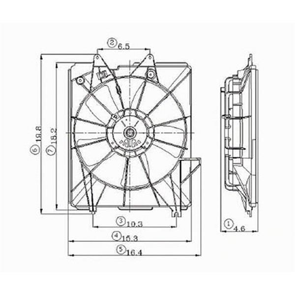 BDY-HO3115128, Body Parts Replacement Electric Cooling Fans for 2005-2010 ODYSSEY - HO3115128 в ОАЭ, Дубай. Состояние - новое. Цена ⁦330 AED⁩. Фото, контакты продавца | AUTO.AE