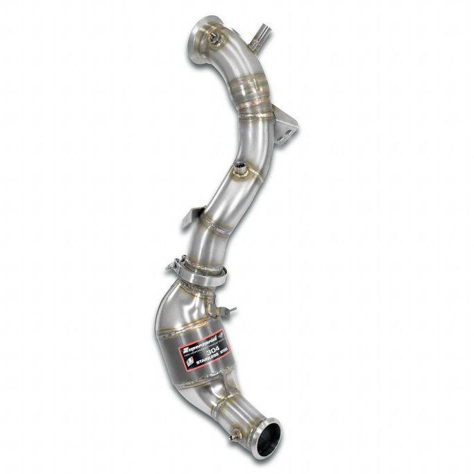 725381, SUPERSPRINT 725381 Downpipe Left with Metallic Catalytic Converter for MERCEDES R232 SL AMG في الإمارات العربية المتحدة, دبي. Condition - new. Price ⁦16,410 AED⁩. Photo, seller contacts | AUTO.AE