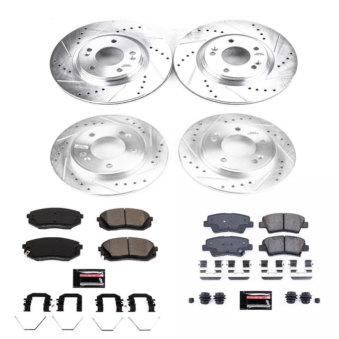 PWR-K8345, PowerStop Z23 Evolution Sport Brake Upgrade Kits for 2020-2023 FORTE, 2019-2021 VELOSTER - K8345 в ОАЭ, Дубай. Состояние - новое. Цена ⁦1 570 AED⁩. Фото, контакты продавца | AUTO.AE