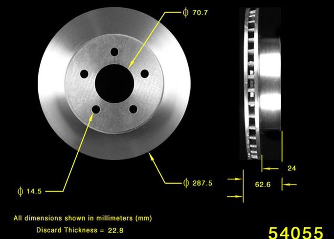 BEN-PRT1752, Bendix Brakes Global Brake Rotors PRT1752 in UAE, Dubai. Condition - new. Price 180 AED. Photo, seller contacts | AUTO.AE