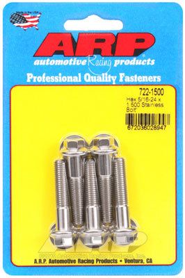722-1500, ARP 722-1500 SAE Bolt Kit 5/16-24 x 1.500 hex SS bolts в ОАЭ, Дубай. Состояние - новое. Цена 220 AED. Фото, контакты продавца | AUTO.AE