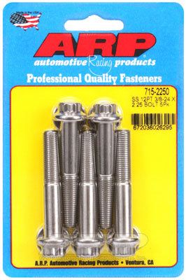 715-2250, ARP 715-2250 SAE Bolt Kit 3/8-24 x 2.250 12pt 7/16 wrenching SS bolts в ОАЭ, Дубай. Состояние - новое. Цена 250 AED. Фото, контакты продавца | AUTO.AE
