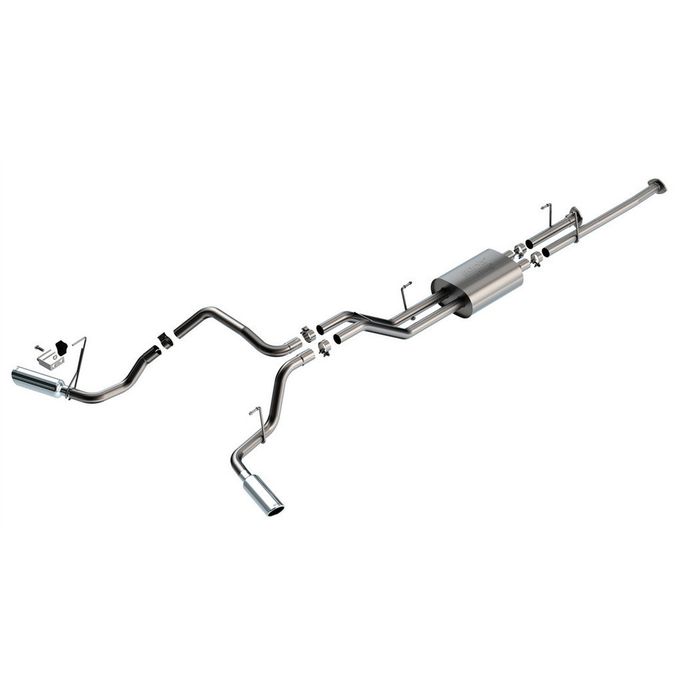 141024, BORLA 141024 Exhaust System Cat-Back 2.25", ATAK (4" Bright Chrome Tips) for TOYOTA Tundra 4.6L / 5.7L V8 2009-2021 في الإمارات العربية المتحدة, دبي. Condition - new. Price ⁦7,360 AED⁩. Photo, seller contacts | AUTO.AE
