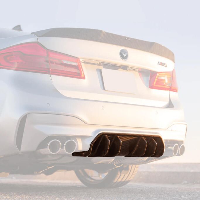 5250BMV, VORSTEINER 5250BMV Rear Diffuser VRS (Gloss Carbon) for BMW M5 (F90) 2017- в ОАЭ, Дубай. Состояние - новое. Цена 10 410 AED. Фото, контакты продавца | AUTO.AE