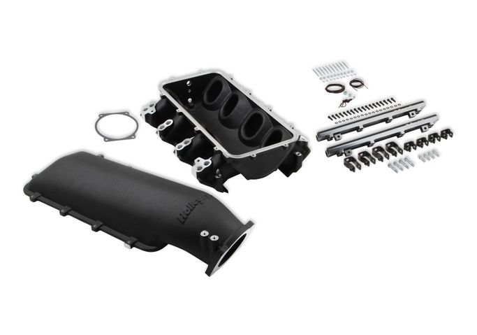 HLY-300-683BK, Holley LS Modular Lo-Ram EFI Intake Manifolds 300-683BK в ОАЭ, Дубай. Состояние - новое. Цена 5 590 AED. Фото, контакты продавца | AUTO.AE
