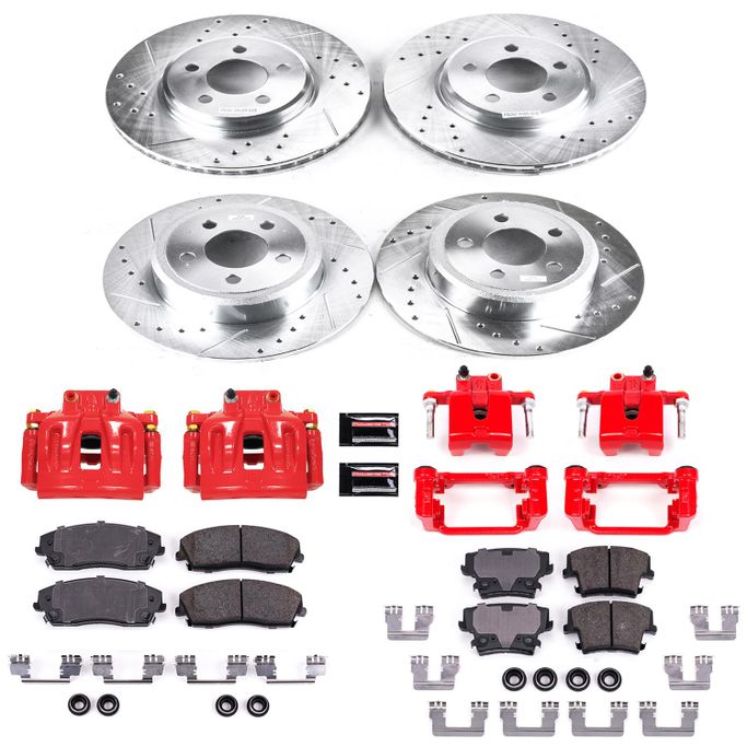 PWR-KC1715A, PowerStop Z23 Evolution Sport Brake Upgrade Kits with Calipers for 2012-2020 CHARGER, CHALLENGER, 2012-2021 300 - KC1715A в ОАЭ, Дубай. Состояние - новое. Цена ⁦4 600 AED⁩. Фото, контакты продавца | AUTO.AE