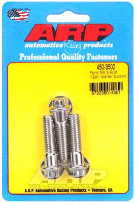 450-3502, ARP 450-3502 Starter Bolt Kit for Ford 3-bolt. SS. 12pt في الإمارات العربية المتحدة, دبي. Condition - new. Price 190 AED. Photo, seller contacts | AUTO.AE