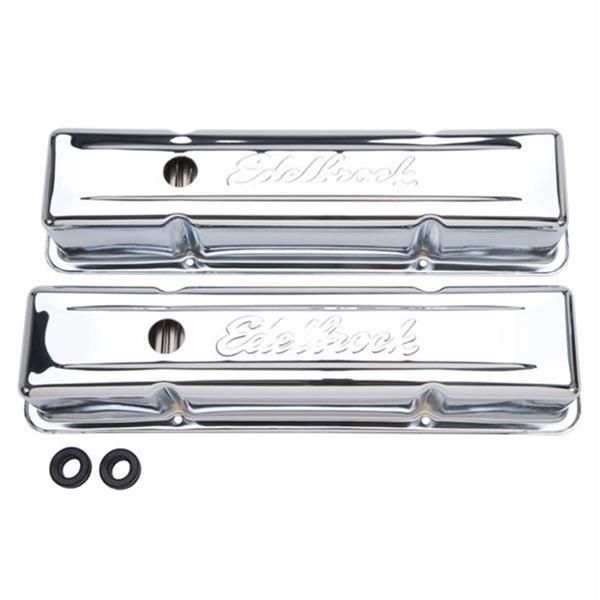 EDL-4649, Edelbrock Signature Series Chrome Valve Covers 4649 in UAE, Dubai. Condition - new. Price ⁦420 AED⁩. Photo, seller contacts | AUTO.AE
