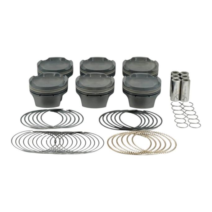 930286135T, MAHLE 930286135T Piston Kit with TBC (87.25mm x 32.3mm CH, 91.0mm stroke, 139mm rod, 21mm pin, -13.1cc, 340g, 11.6CR, 2618) for BMW M3 (E46) S54B32 3.2L in UAE, Dubai. Condition - new. Price ⁦5,390 AED⁩. Photo, seller contacts | AUTO.AE