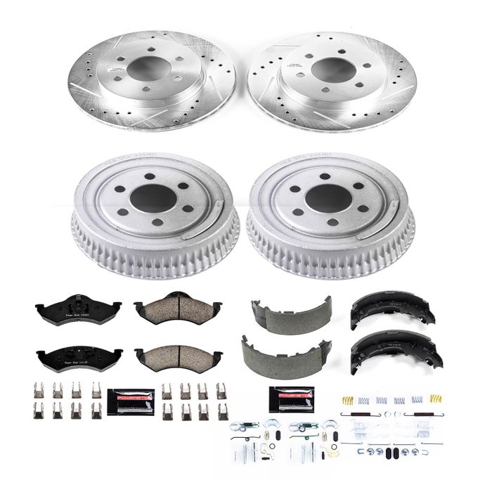 PWR-K15072DK, PowerStop Z23 Evolution Sport Disc and Drum Brake Upgrade Kits for 2000-2002 DAKOTA - K15072DK в ОАЭ, Дубай. Состояние - новое. Цена 1 750 AED. Фото, контакты продавца | AUTO.AE