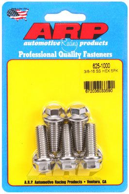 625-1000, ARP 625-1000 SAE Bolt Kit 3/8-16 x 1.000 hex 7/16 wrenching SS bolts في الإمارات العربية المتحدة, دبي. Condition - new. Price 210 AED. Photo, seller contacts | AUTO.AE