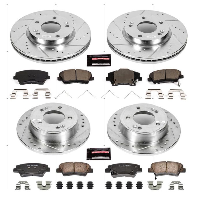 PWR-K7385, PowerStop Z23 Evolution Sport Brake Upgrade Kits for 2017-2020 ELANTRA - K7385 in UAE, Dubai. Condition - new. Price 1,440 AED. Photo, seller contacts | AUTO.AE