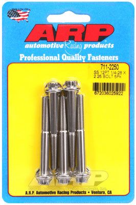 711-2250, ARP 711-2250 SAE Bolt Kit 1/4-28 x 2.250 12pt SS bolts в ОАЭ, Дубай. Состояние - новое. Цена 220 AED. Фото, контакты продавца | AUTO.AE