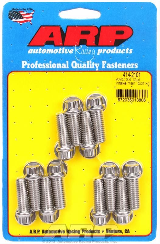 ARP-414-2101, ARP Stainless Steel Intake Manifold Bolt Kits 414-2101 in UAE, Dubai. Condition - new. Price 160 AED. Photo, seller contacts | AUTO.AE