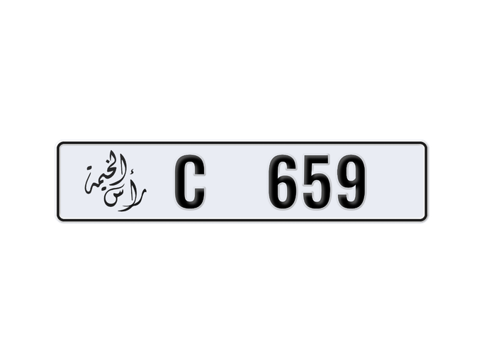 Продажа номерного знака C 659 в Рас-эль-Хайме. 3 знака частная машина | AUTO.AE | Объявление #249736