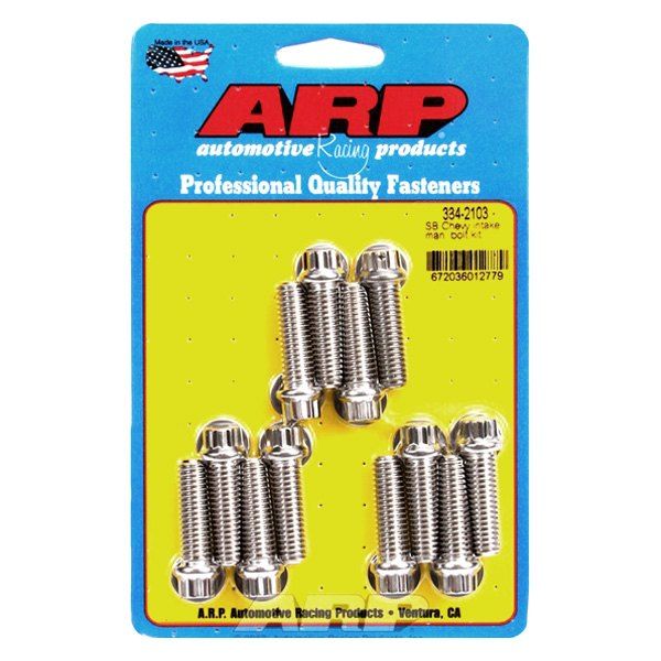 334-2103, ARP 334-2103 Intake Manifold Bolt Kit for Chevrolet Small Block в ОАЭ, Дубай. Состояние - новое. Цена 310 AED. Фото, контакты продавца | AUTO.AE