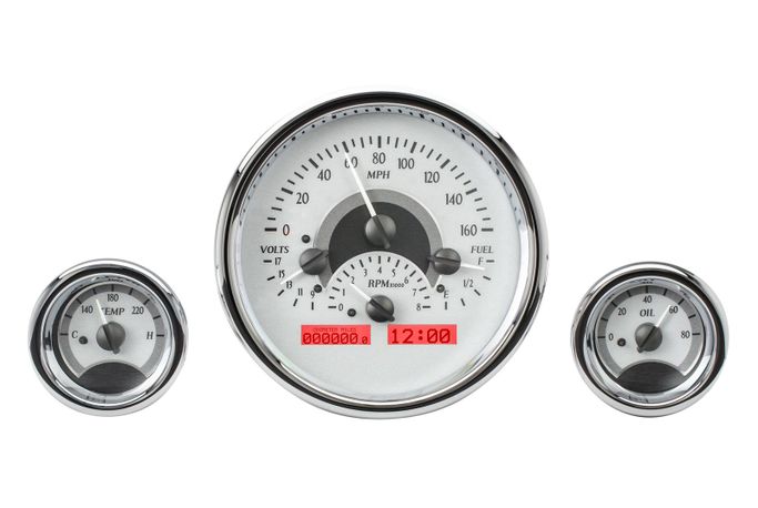 DAK-VHX-1013-S-R, Dakota Digital VHX Series Universal Round Analog Gauge Kits VHX-1013-S-R в ОАЭ, Дубай. Состояние - новое. Цена ⁦4 520 AED⁩. Фото, контакты продавца | AUTO.AE