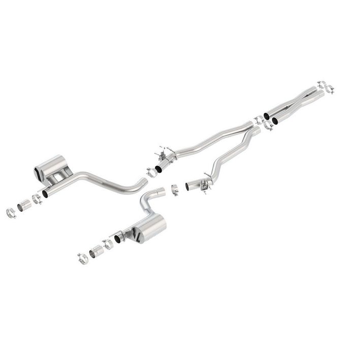 140646, BORLA 140646 Cat-Back Exhaust System 3", ATAK for DODGE Challenger SRT Hellcat 6.2L 2015-2023 in UAE, Dubai. Condition - new. Price 10,500 AED. Photo, seller contacts | AUTO.AE