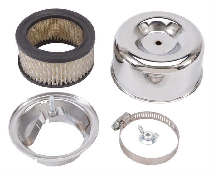EDL-1202, Edelbrock 94 Round Chrome Air Cleaners 1202 في الإمارات العربية المتحدة, دبي. Condition - new. Price ⁦210 AED⁩. Photo, seller contacts | AUTO.AE