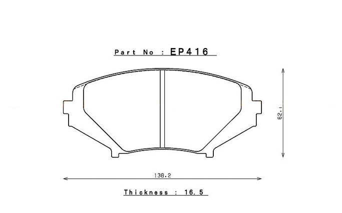 EP416N35S, ENDLESS EP416N35S Front brake pads MAZDA RX-8 (04-11) in UAE, Dubai. Condition - new. Price 1,080 AED. Photo, seller contacts | AUTO.AE
