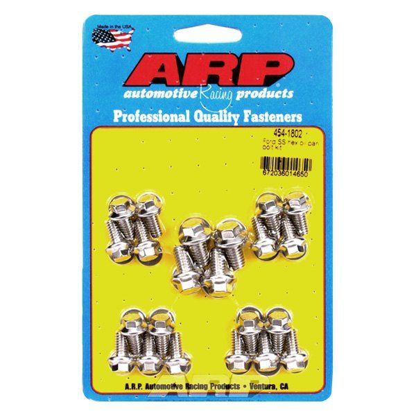 454-1802, ARP 454-1802 Oil Pan Bolt Kit for Ford SS hex in UAE, Dubai. Condition - new. Price 350 AED. Photo, seller contacts | AUTO.AE