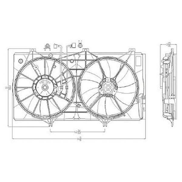 BDY-LX3115113, Body Parts Replacement Electric Cooling Fans for 2007-2011 CAMRY, 2007-2012 ES350, 2009-2014 VENZA - LX3115113 в ОАЭ, Дубай. Состояние - новое. Цена ⁦590 AED⁩. Фото, контакты продавца | AUTO.AE