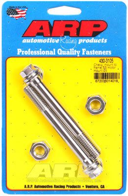 430-3105, ARP 430-3105 Motor Mount Bolt Kit for Chevrolet V6 & V8. mount to frame. hex في الإمارات العربية المتحدة, دبي. Condition - new. Price 210 AED. Photo, seller contacts | AUTO.AE