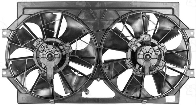 FSS-75222, Four Seasons Radiator and Condenser Fan Motor Assemblies for 1996-2000 BREEZE, STRATUS, 1995-2000 CIRRUS - 75222 في الإمارات العربية المتحدة, دبي. Condition - new. Price 790 AED. Photo, seller contacts | AUTO.AE
