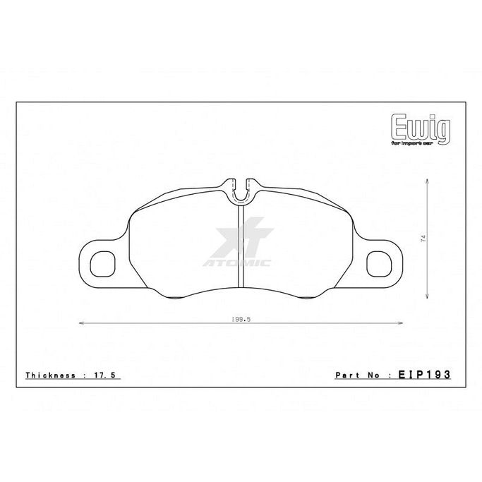 EIP193MX72, ENDLESS EIP193MX72 Front brake pads PORSCHE 3.6 CARRERA/911(991) 3.4 CARRERA/4 in UAE, Dubai. Condition - new. Price 1,170 AED. Photo, seller contacts | AUTO.AE