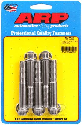 714-2750, ARP 714-2750 SAE Bolt Kit 7/16-20 x 2.750 12pt SS bolts في الإمارات العربية المتحدة, دبي. Condition - new. Price 290 AED. Photo, seller contacts | AUTO.AE