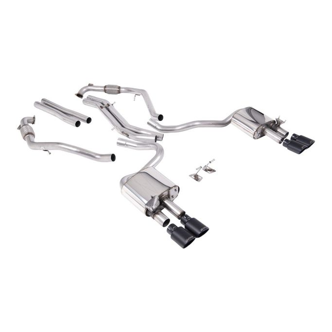 SSXAU1161, MILLTEK SSXAU1161 Cat-Back Exhaust, 2.5'' (Quad Cerakote Black Tips) for AUDI S5 Coupe / Sportback RHD (B9) 2017- في الإمارات العربية المتحدة, دبي. Condition - new. Price ⁦18,440 AED⁩. Photo, seller contacts | AUTO.AE