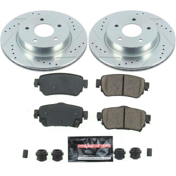 PWR-K8313, PowerStop Z23 Evolution Sport Brake Upgrade Kits for 2018-2025 LEAF, 2018-2020 ROGUE, 2019-2021 ROGUE SPORT - K8313 in UAE, Dubai. Condition - new. Price ⁦630 AED⁩. Photo, seller contacts | AUTO.AE
