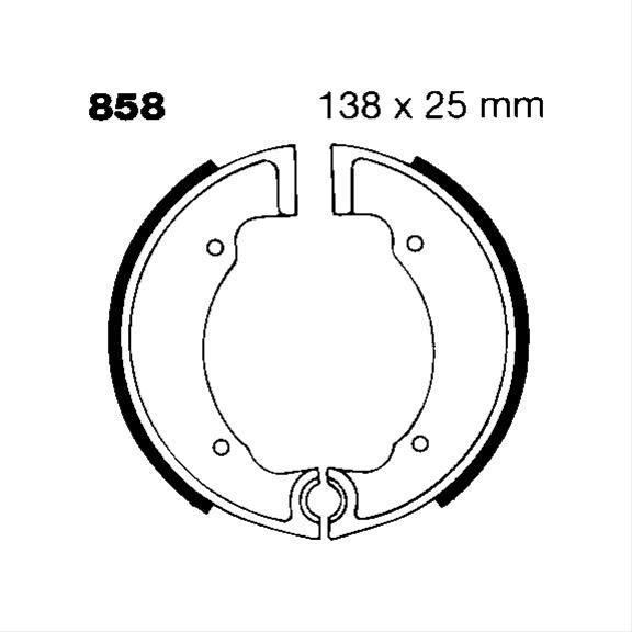 EBP-858, EBC Organic Brake Shoes for 1960-1973 BONNEVILLE 650 T120 - 858 in UAE, Dubai. Condition - new. Price ⁦220 AED⁩. Photo, seller contacts | AUTO.AE