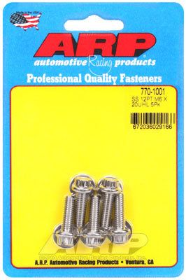 770-1001, ARP 770-1001 Metric Thread Bolt Kit M6 x 1.00 x 20 12pt SS bolts in UAE, Dubai. Condition - new. Price 210 AED. Photo, seller contacts | AUTO.AE