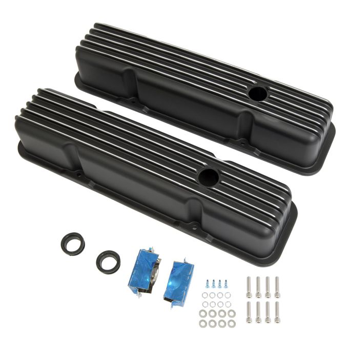 SUM-440413B, Summit Racing™ Finned Aluminum Valve Covers SUM-440413B в ОАЭ, Дубай. Состояние - новое. Цена 950 AED. Фото, контакты продавца | AUTO.AE