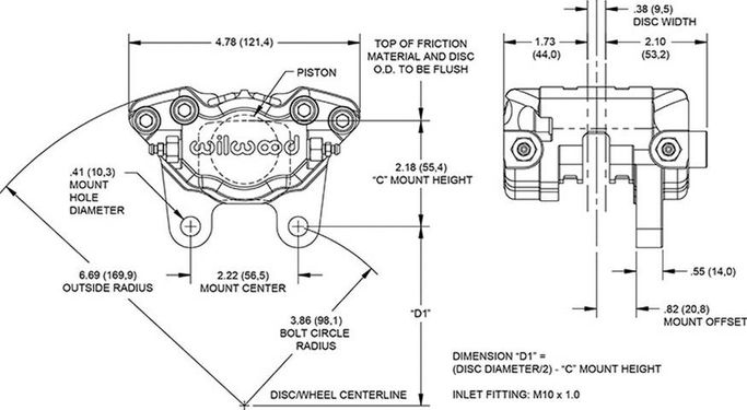 WIL-120-16070-RD, Wilwood DynaPro Forged Brake Calipers for 1950-1979 BEETLE, 1971-1979 SUPER BEETLE - 120-16070-RD في الإمارات العربية المتحدة, دبي. Condition - new. Price ⁦1,110 AED⁩. Photo, seller contacts | AUTO.AE