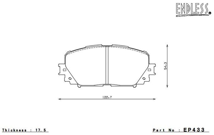 EP433MA45B, ENDLESS EP433MA45B Front brake pads TOYOTA RACTIS NCP120 в ОАЭ, Дубай. Состояние - новое. Цена 1 900 AED. Фото, контакты продавца | AUTO.AE