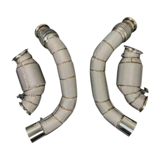 PRP-432, ARD PRP-432 Downpipe Style 2 Catted with Heat Shield SS304 for BMW M5 (F90) / M8 (F91 / F92 / F93) S63 2017-2021 in UAE, Dubai. Condition - new. Price ⁦3,890 AED⁩. Photo, seller contacts | AUTO.AE
