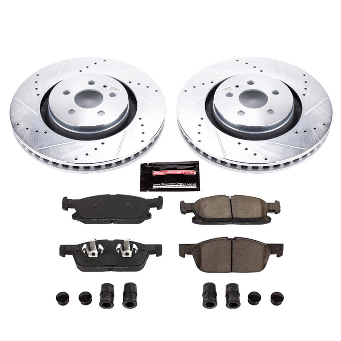PWR-K7143, PowerStop Z23 Evolution Sport Brake Upgrade Kits for 2015-2021 EDGE, 2016-2018 MKX, 2019-2021 NAUTILUS - K7143 في الإمارات العربية المتحدة, دبي. Condition - new. Price ⁦1,500 AED⁩. Photo, seller contacts | AUTO.AE