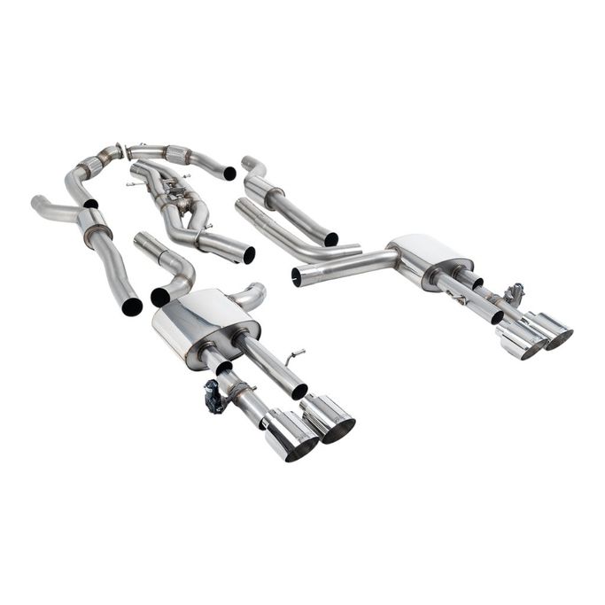 SSXAU1060, MILLTEK SSXAU1060 Cat-Back Exhaust, 3.15" (Polished GT-115 Trims) for AUDI S8 (D5) Non-OPF/GPF 2020- in UAE, Dubai. Condition - new. Price ⁦31,940 AED⁩. Photo, seller contacts | AUTO.AE