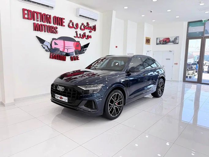 Used Audi Q8 55 TFSI I (4M) Facelift, 3.0 l, 2023 in Abu Dhabi by Edition One Motors, Blue color. GCC Specs | AUTO.AE
