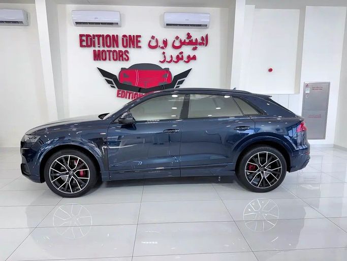 Used Audi Q8 55 TFSI I (4M) Facelift, 3.0 l, 2023 in Abu Dhabi by Edition One Motors, Blue color. GCC Specs | AUTO.AE