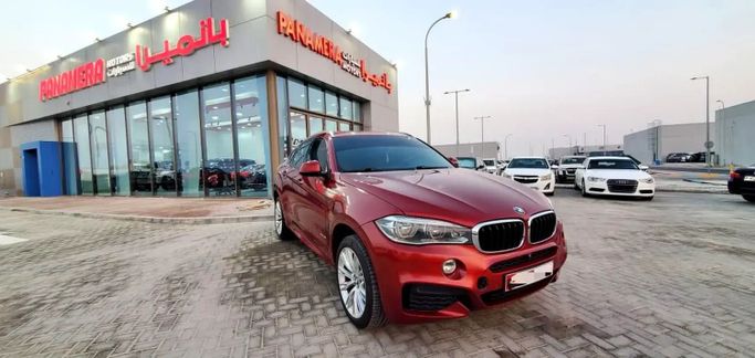 Used BMW X6 35i II (F16), 3.0 l, 2016 in Abu Dhabi by Panamera Motors, Red color. GCC Specs | AUTO.AE