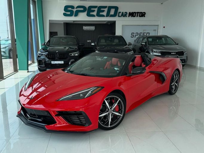 Used Chevrolet Corvette Stingray C8, 6.2 l, 2022 in Abu Dhabi by Speed Car Motors, Red color.  | AUTO.AE